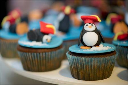 Albertine's pinguin cupcake!