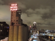 Een van de grote meelfabrieken in Minneapolis